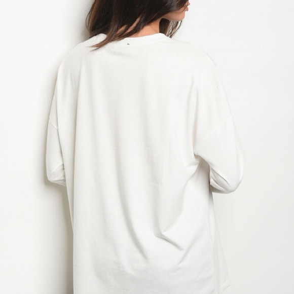 Long Sleeve Off White Top - Picture 2 of 2